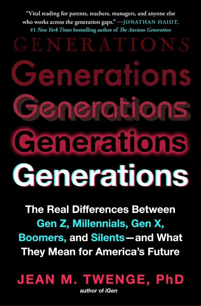 Generations: The Real Differences Between Gen Z, Millennials, Gen X, Boomers, and Silents - And What They Mean for America's Future von Simon & Schuster – Buchfoto