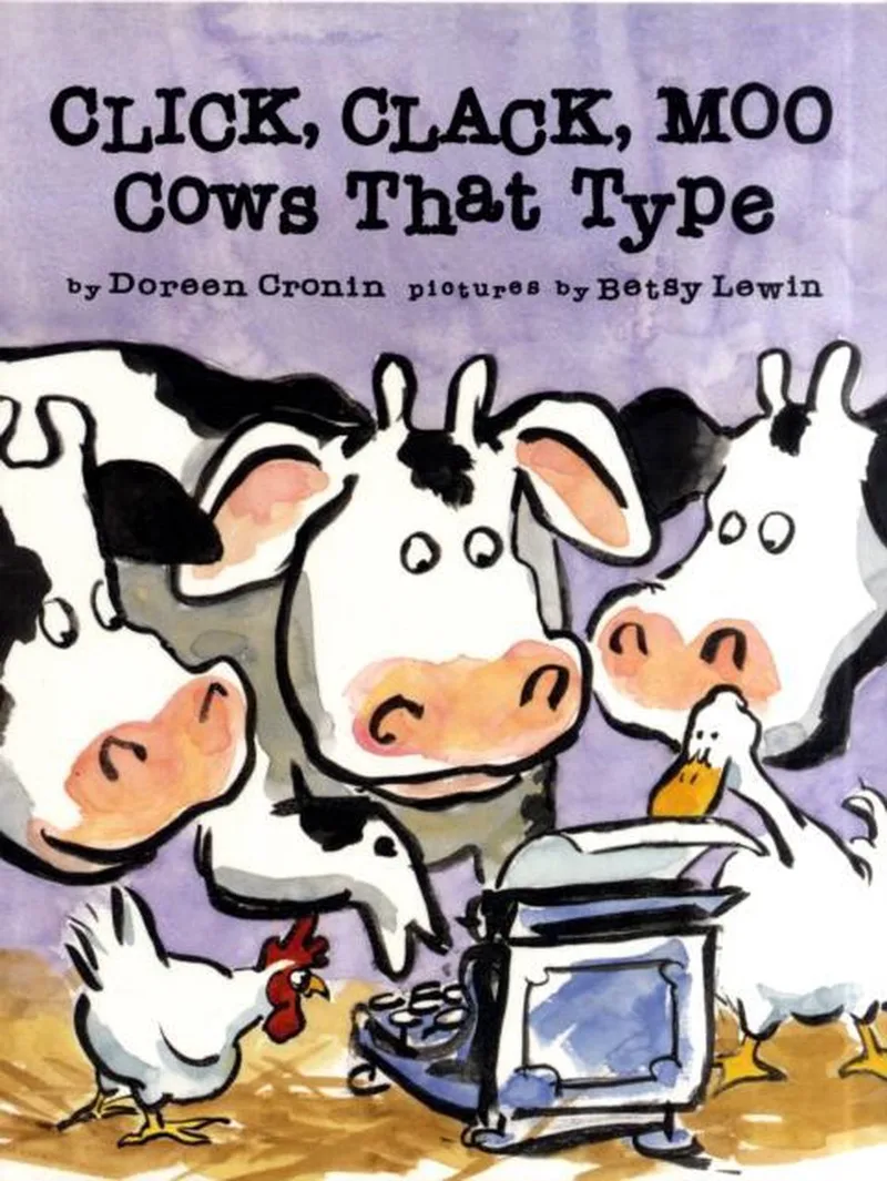 Click Clack Moo Cows That Type van Simon Spotlight – boekfoto