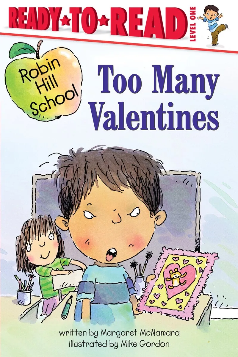 Too Many Valentines fra Simon Spotlight – billede af bogen