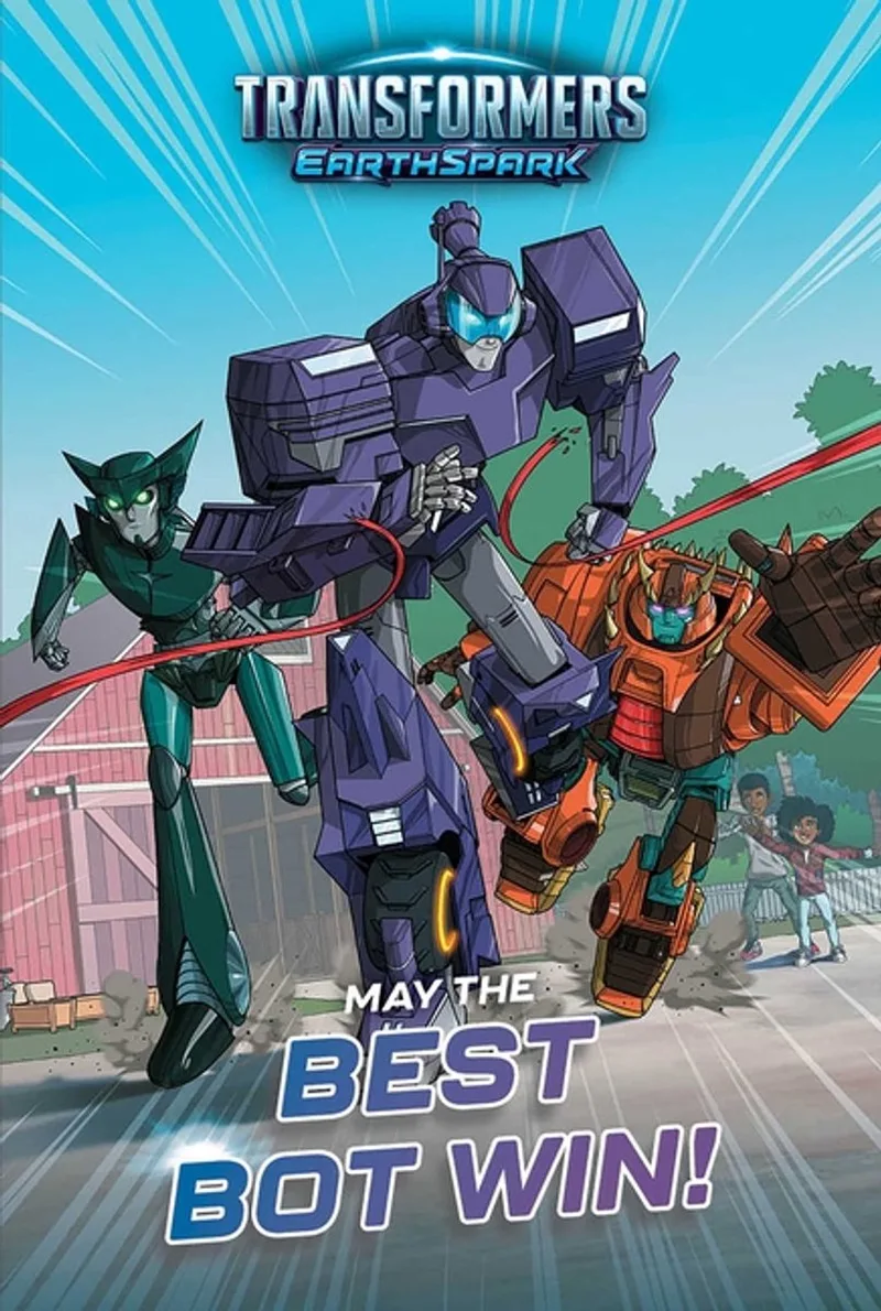 Transformers: Earthspark- May the Best Bot Win! von Simon Spotlight – Buchfoto