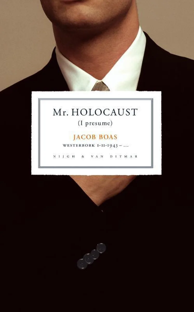 Mr Holocaust de Singel – photo du livre