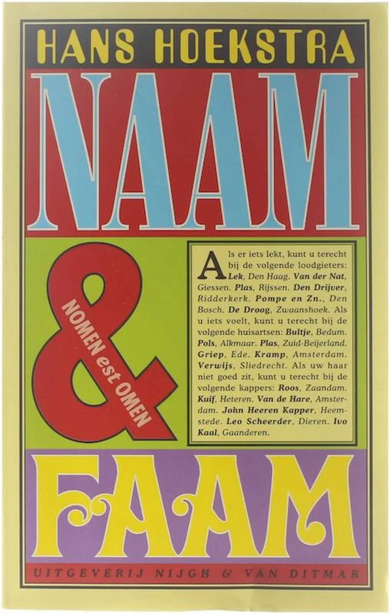 Naam & Faam fra Singel – billede af bogen