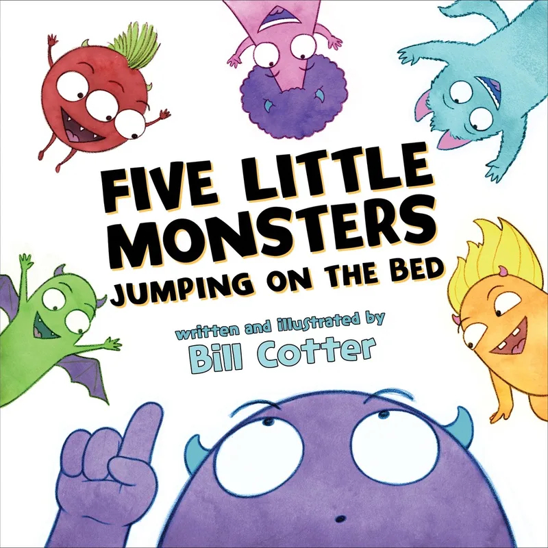 Five Little Monsters Jumping on the Bed von Sourcebooks – Buchfoto