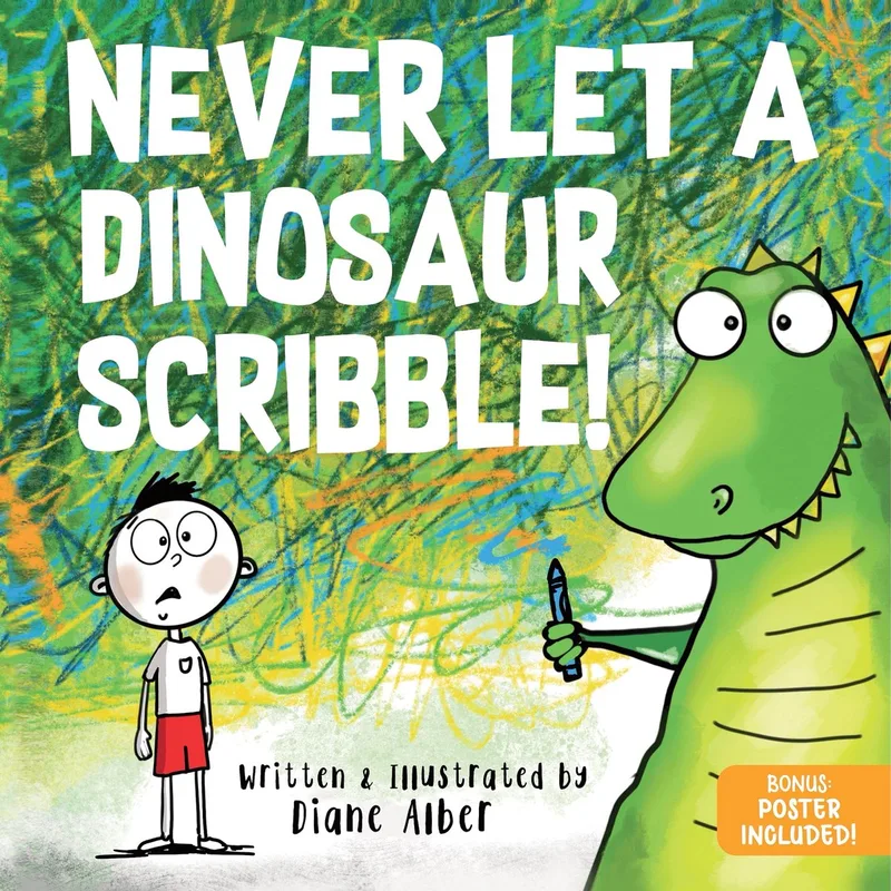 Never Let A- Never Let a Dinosaur Scribble von Sourcebooks – Buchfoto