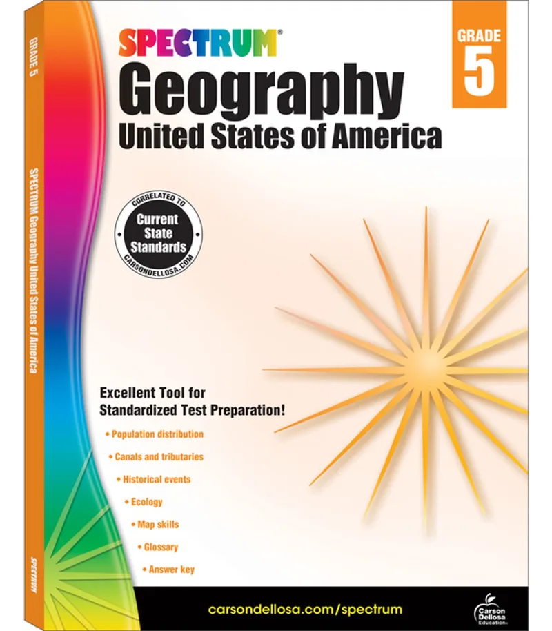 Geography, Grade 5 de Spectrum – photo du livre