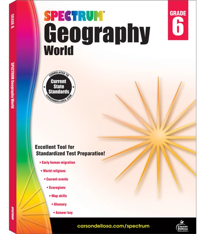 Geography, Grade 6 von Spectrum – Buchfoto