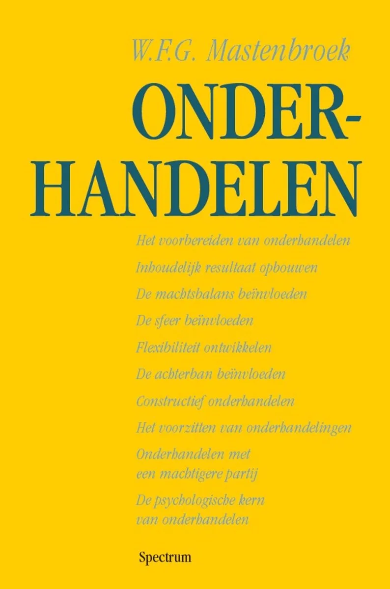 Onderhandelen von Spectrum – Buchfoto