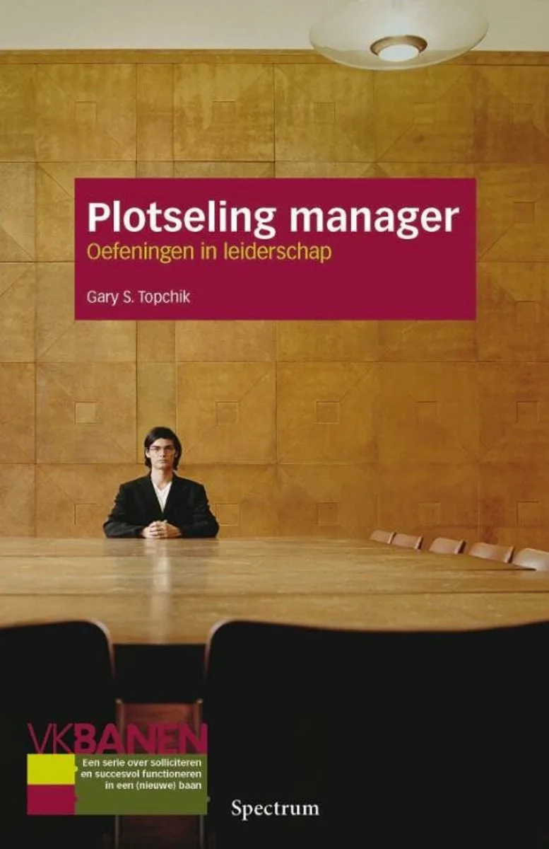 Plotseling manager de Spectrum – photo du livre