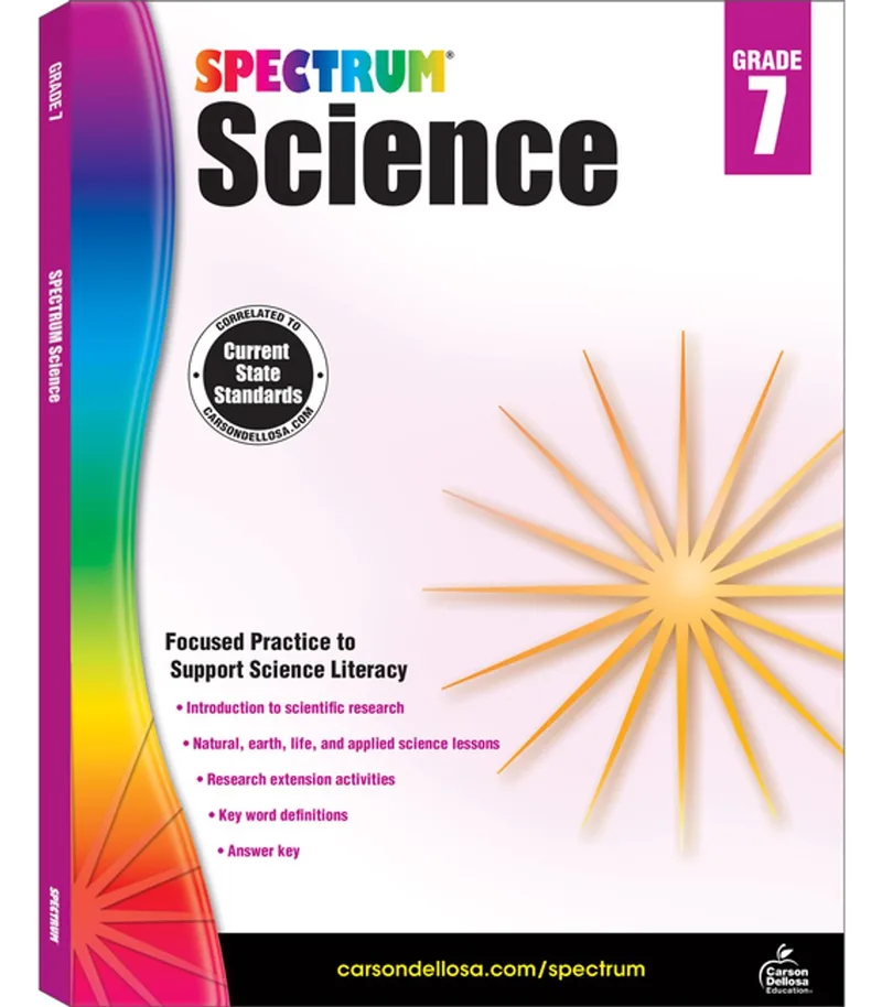 Science, Grade 7 van Spectrum – boekfoto