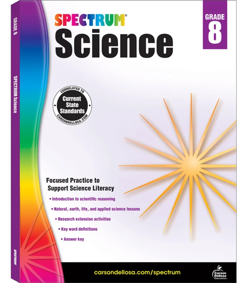 Science, Grade 8 van Spectrum – boekfoto