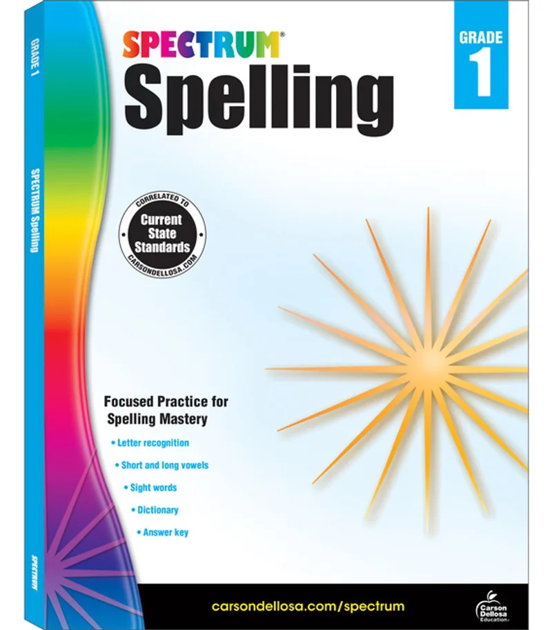 Spelling, Grade 1 von Spectrum – Buchfoto
