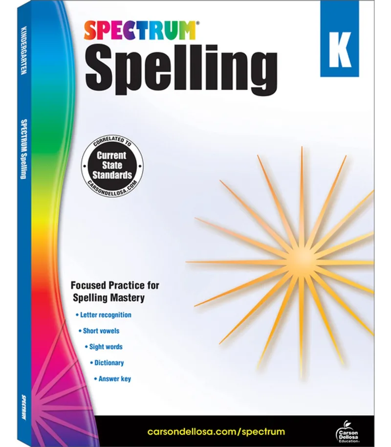 Spelling, Grade K von Spectrum – Buchfoto