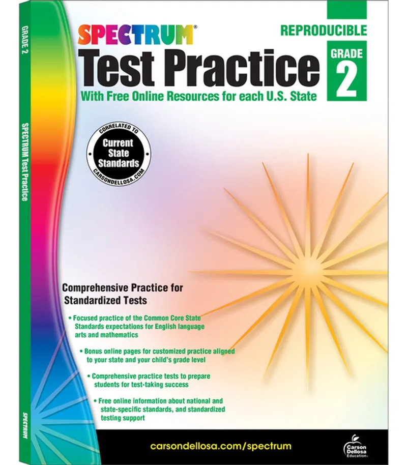 Test Practice, Grade 2 von Spectrum – Buchfoto