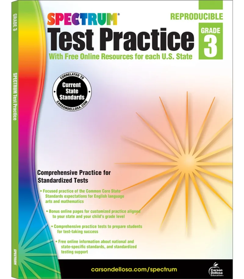 Test Practice, Grade 3 van Spectrum – boekfoto
