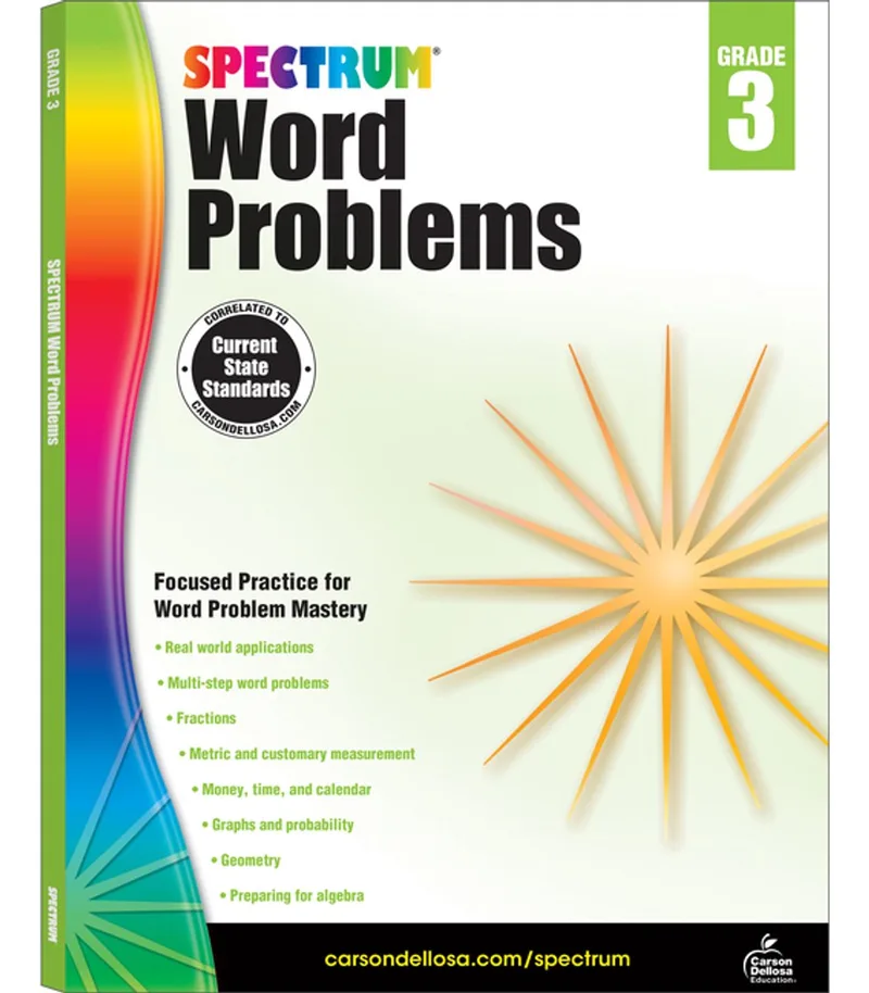 Word Problems, Grade 3 von Spectrum – Buchfoto