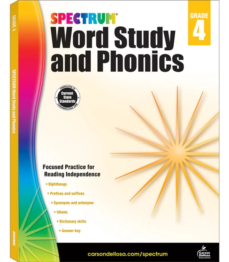 Word Study and Phonics, Grade 4 von Spectrum – Buchfoto