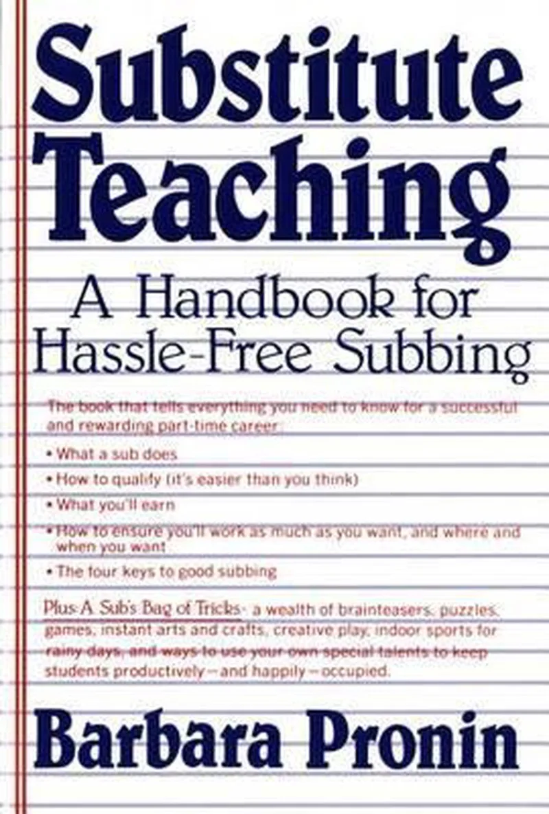 Substitute Teaching de St. Martin's Press – photo du livre