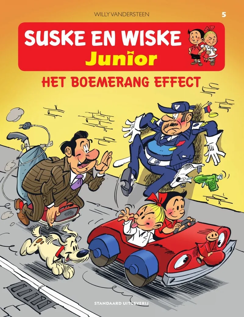 Suske en Wiske Junior 5 - Het boemerang effect van Standaard Strips – boekfoto