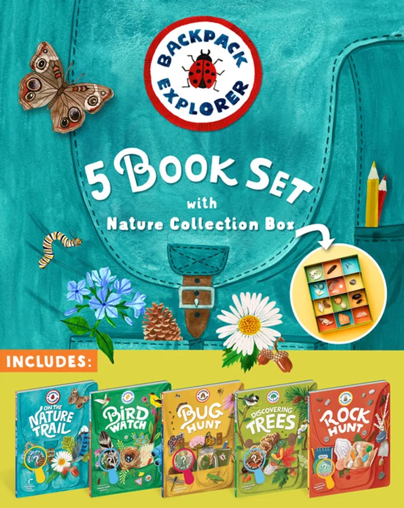 Backpack Explorer 5-Book Set with Nature Collection Box von Storey Publishing – Buchfoto