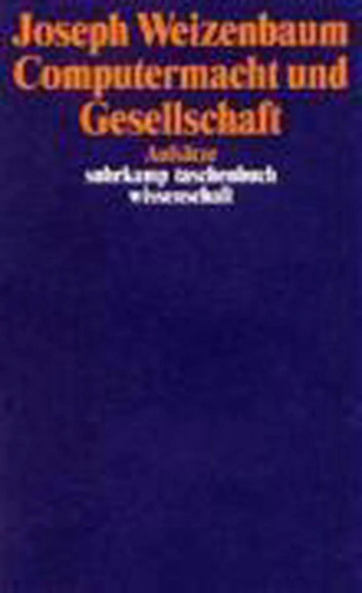 Computermacht und Gesellschaft von Suhrkamp – Buchfoto