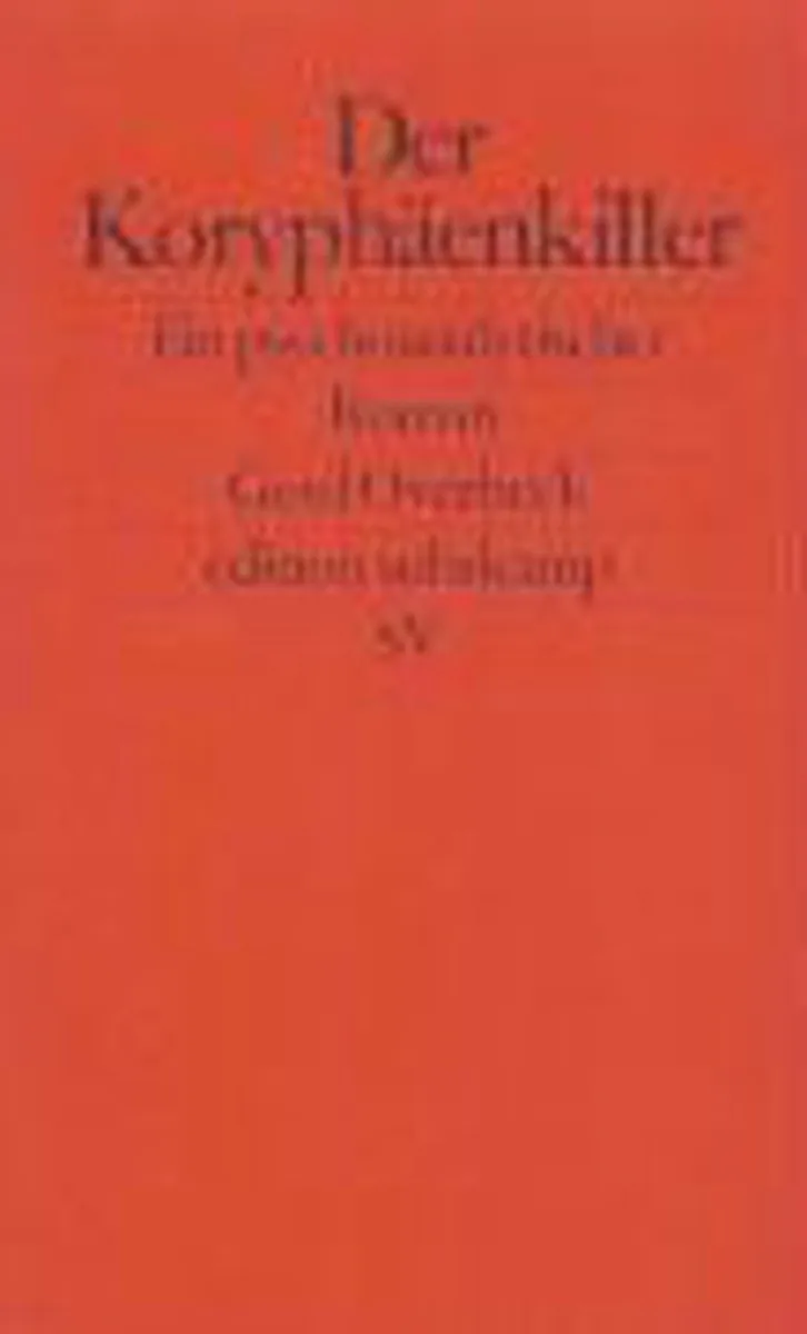 Der Koryphäenkiller von Suhrkamp – Buchfoto