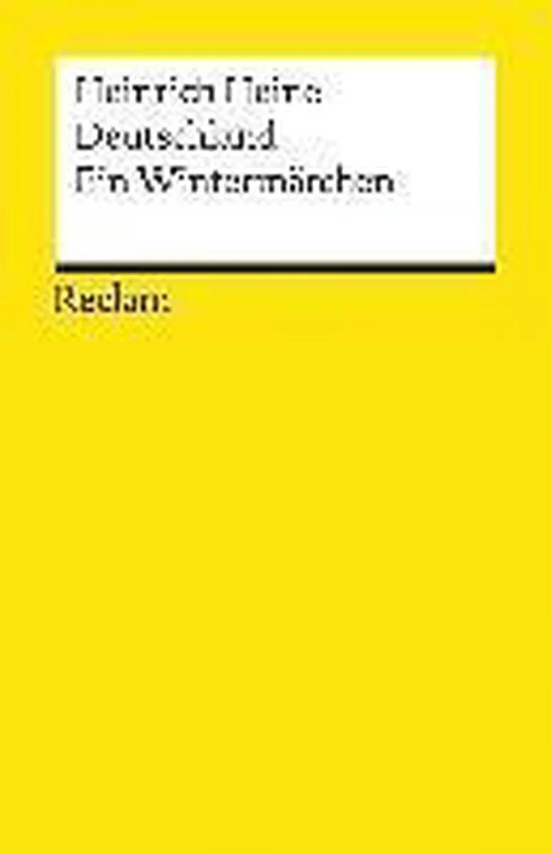 Deutschland. Ein Wintermärchen von Suhrkamp – Buchfoto