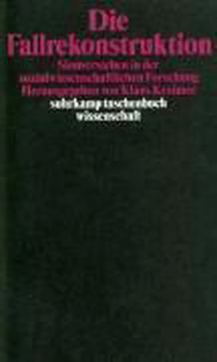 Die Fallrekonstruktion von Suhrkamp – Buchfoto