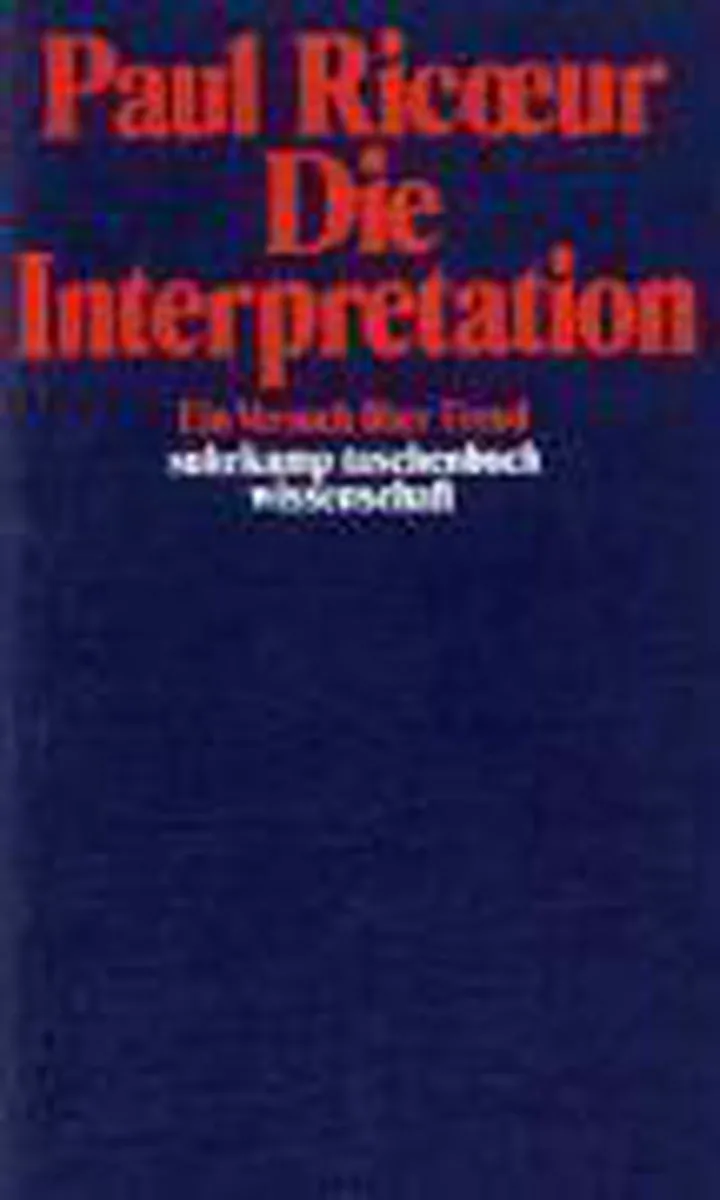 Die Interpretation fra Suhrkamp – billede af bogen