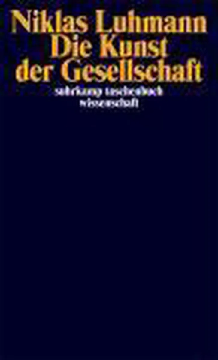 Die Kunst Der Gesellschaft von Suhrkamp – Buchfoto