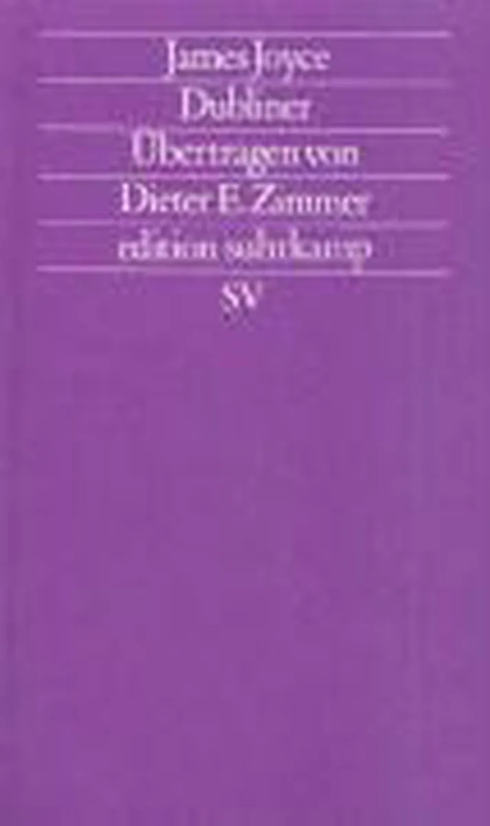 Dubliner von Suhrkamp – Buchfoto