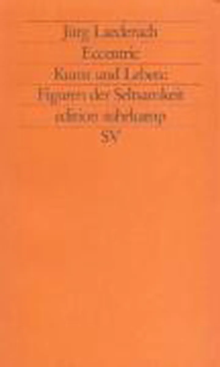 Eccentric von Suhrkamp – Buchfoto
