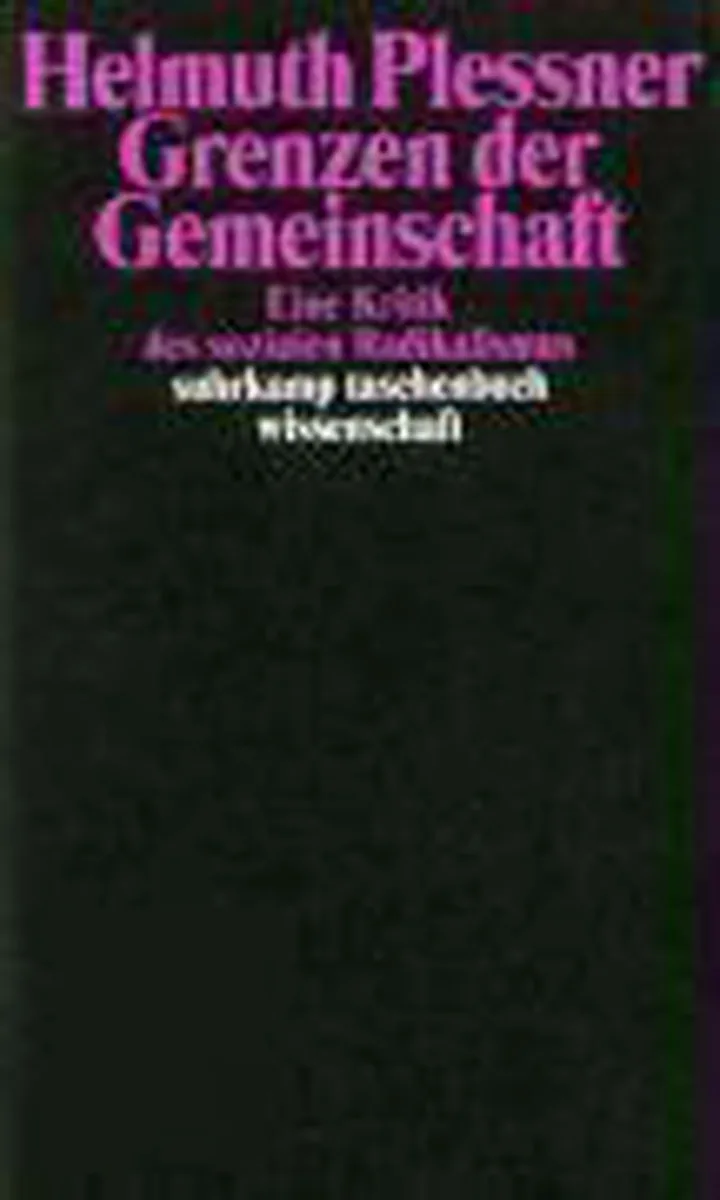 Grenzen der Gemeinschaft von Suhrkamp – Buchfoto
