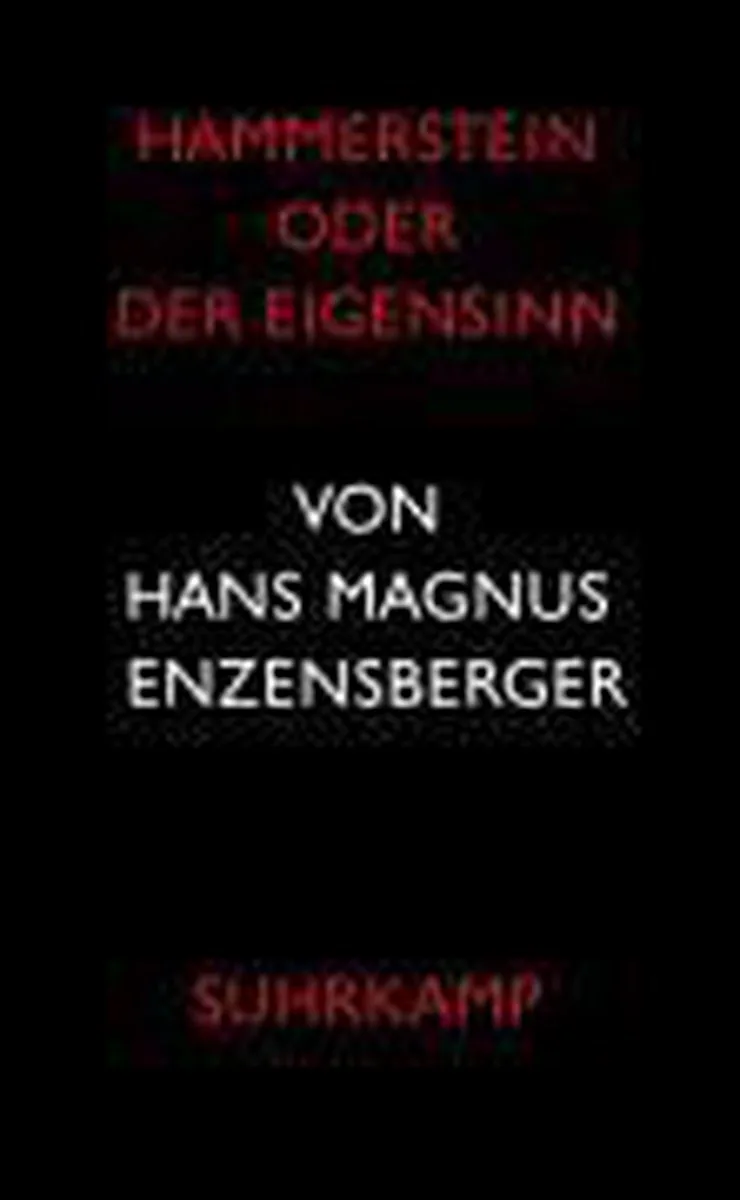 Hammerstein oder Der Eigensinn de Suhrkamp – photo du livre