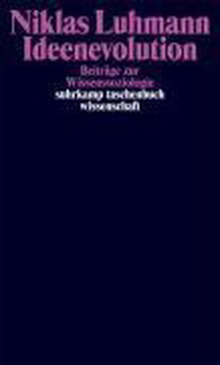 Luhmann/Ideenevolution de Suhrkamp – photo du livre