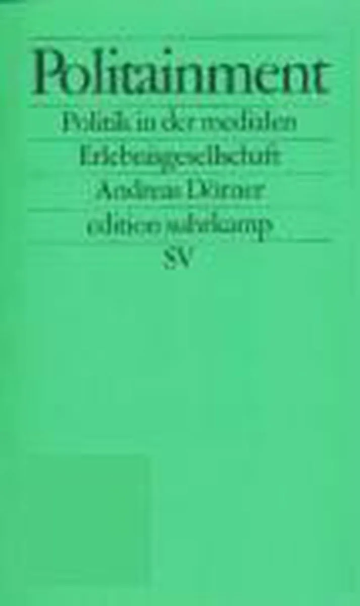 Politainment von Suhrkamp – Buchfoto