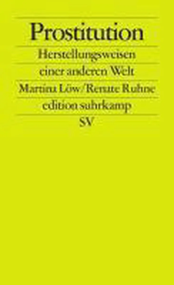Prostitution von Suhrkamp – Buchfoto