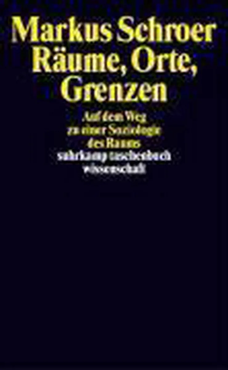 Räume, Orte, Grenzen von Suhrkamp – Buchfoto