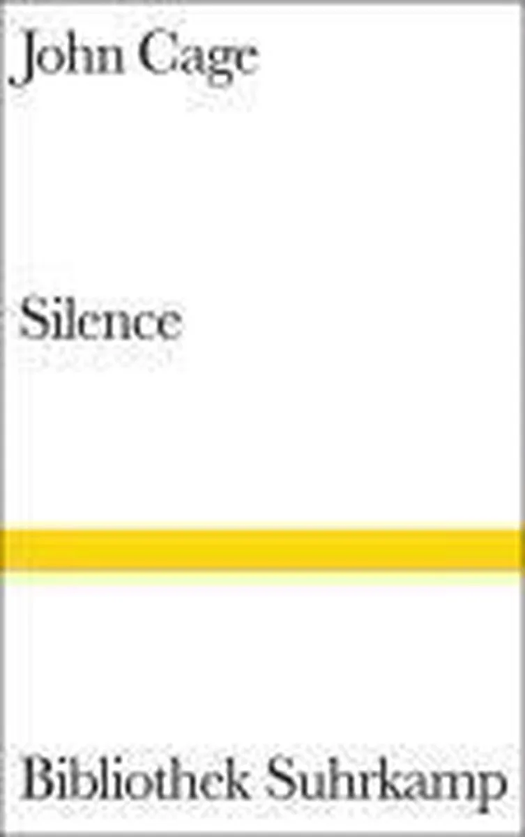 Silence fra Suhrkamp – billede af bogen