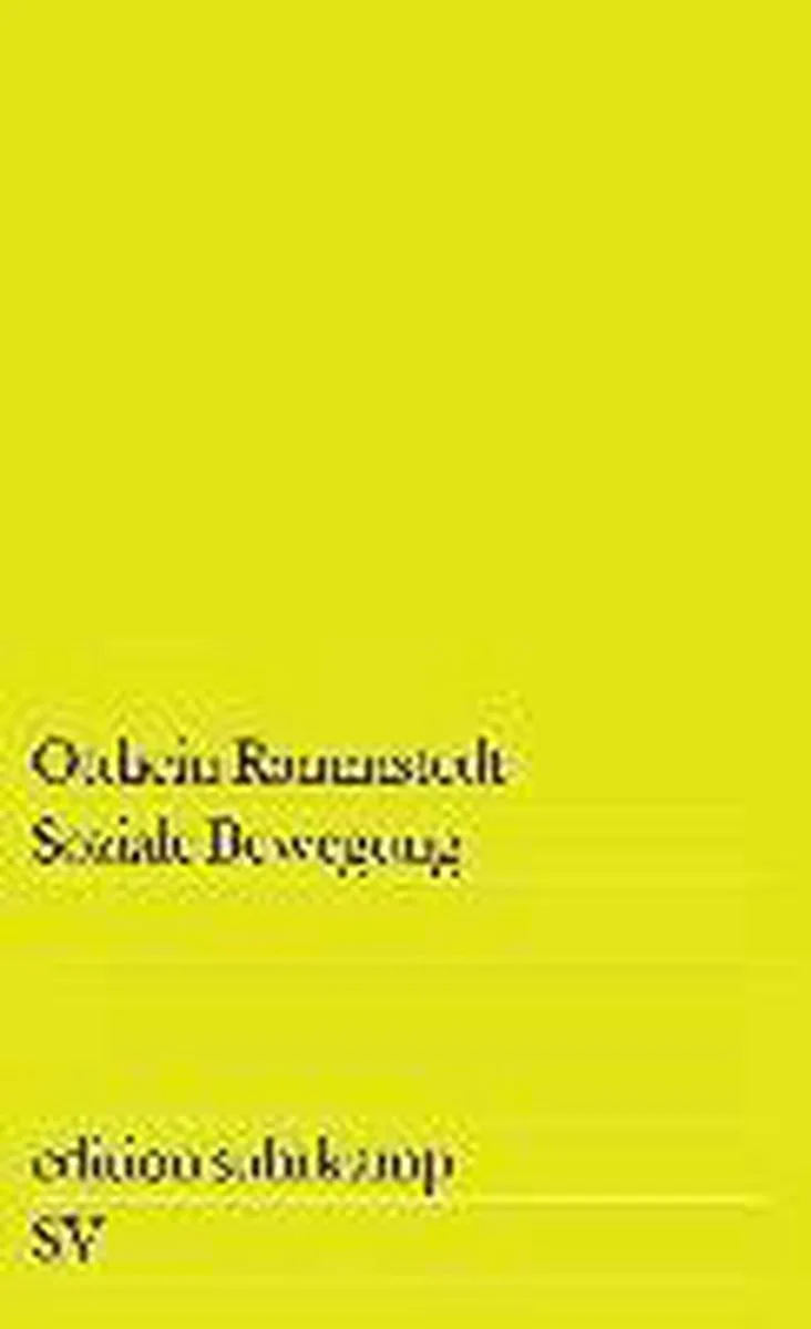 Soziale Bewegung von Suhrkamp – Buchfoto