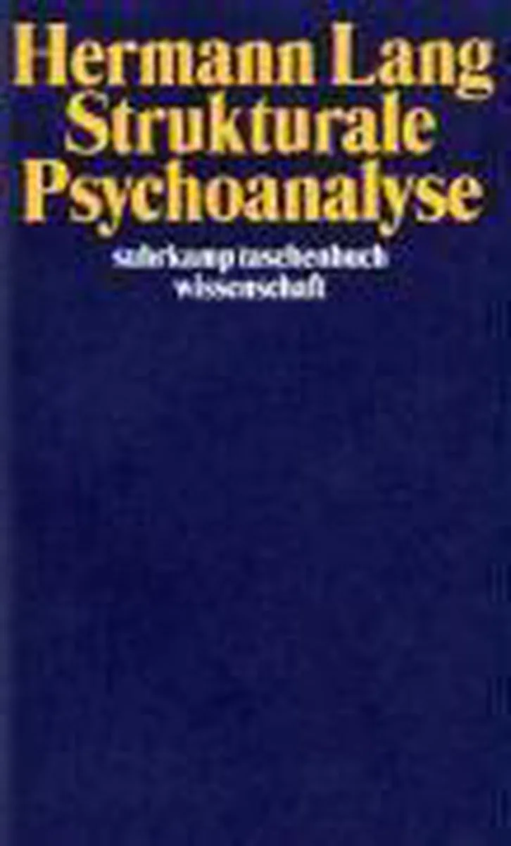 Strukturale Psychoanalyse von Suhrkamp – Buchfoto