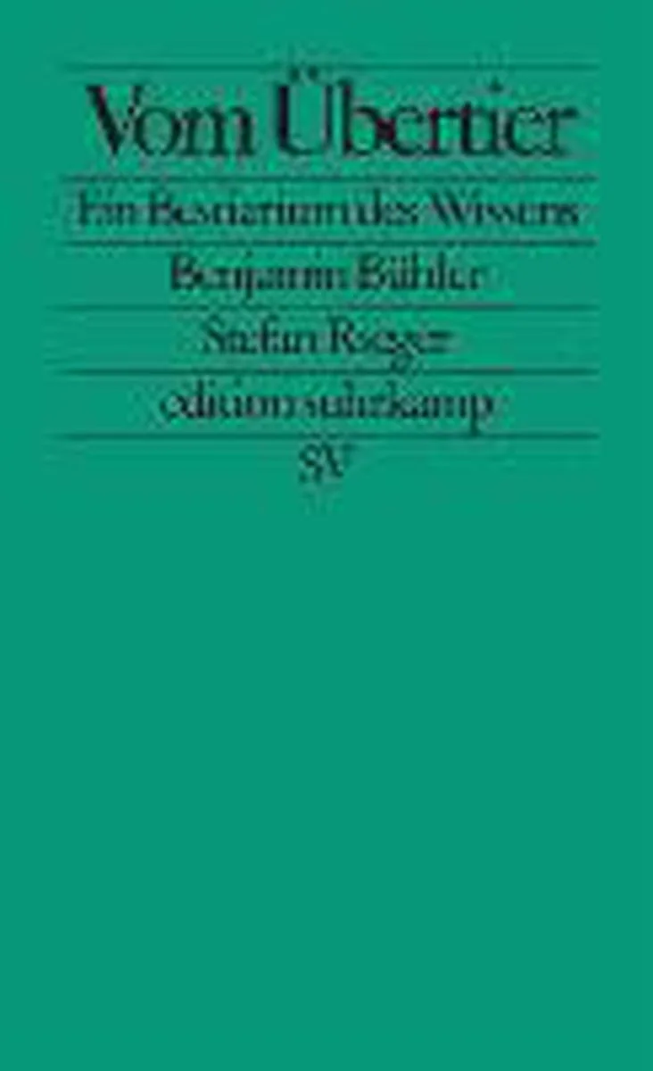 Vom Übertier de Suhrkamp – photo du livre