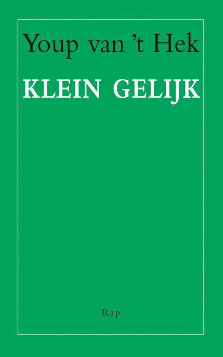 Klein gelijk by Thomas Rap – book photo