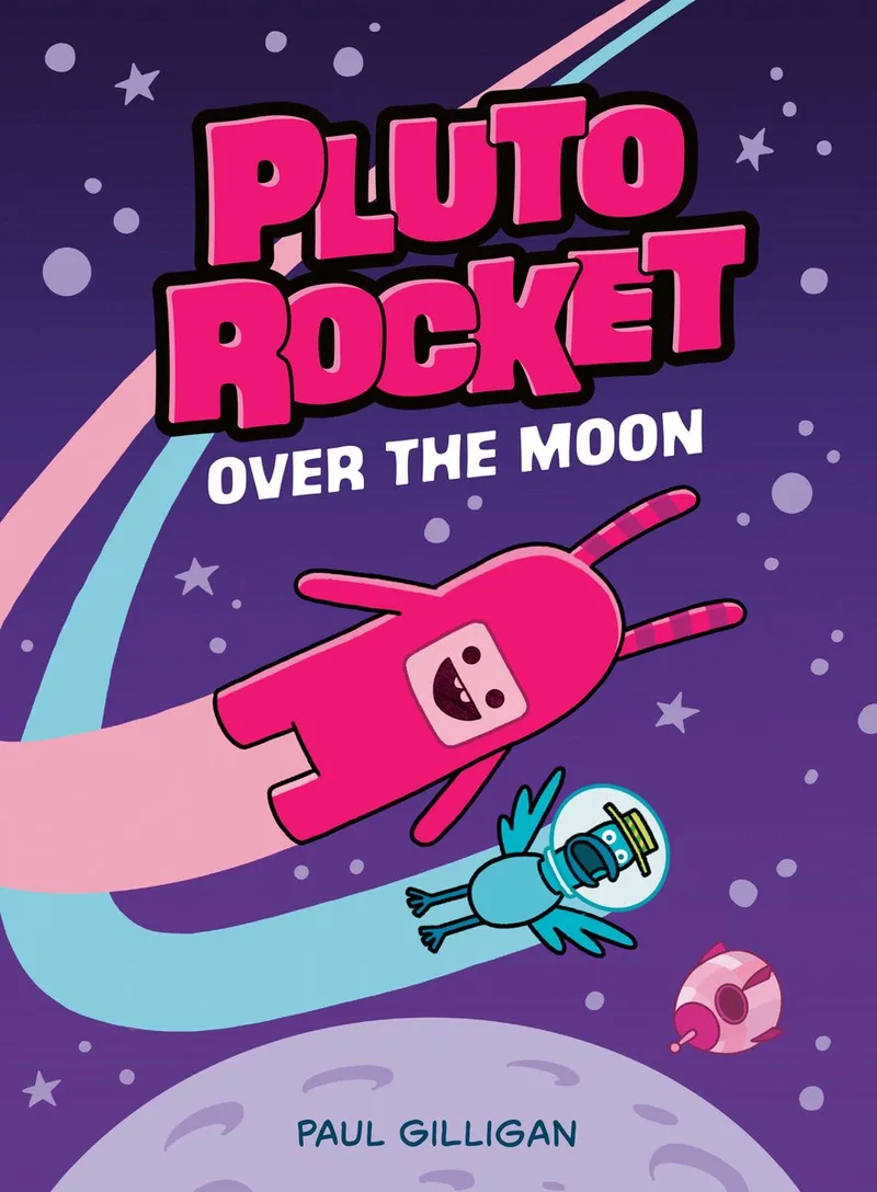 Pluto Rocket- Pluto Rocket: Over the Moon (Pluto Rocket #4) fra Tundra Books – billede af bogen