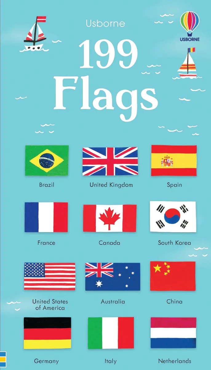 199 Flags van Usborne – boekfoto