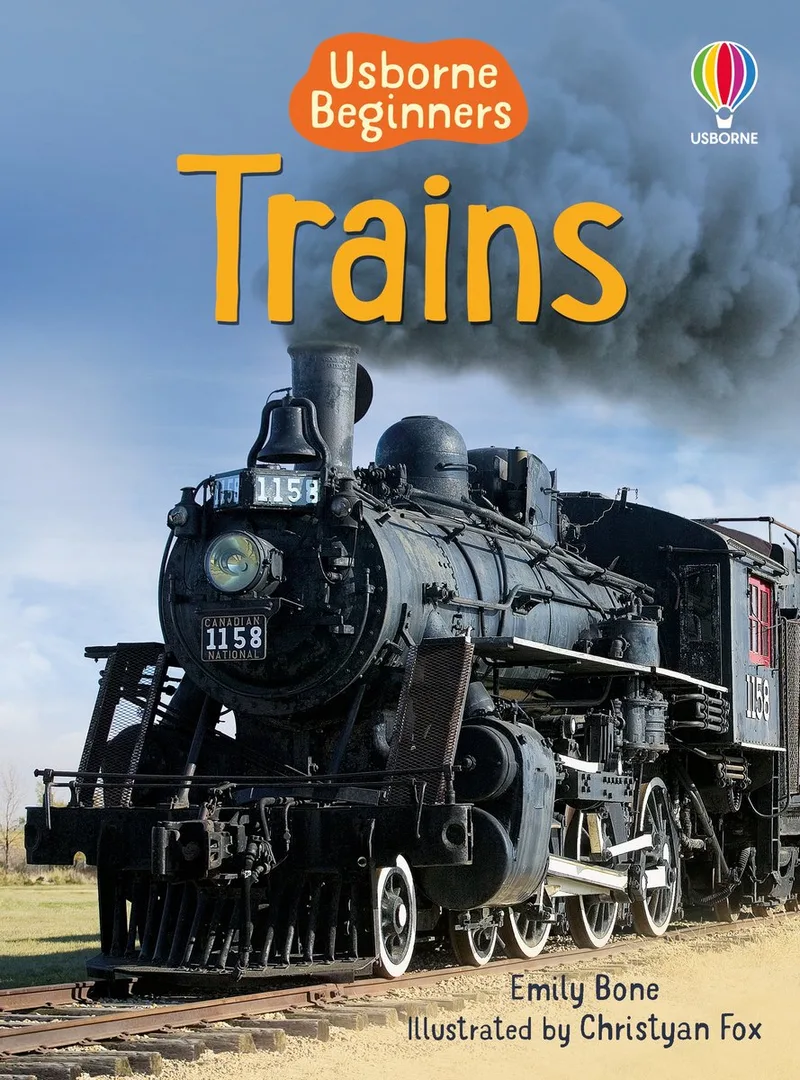 Beginners Trains fra Usborne – billede af bogen
