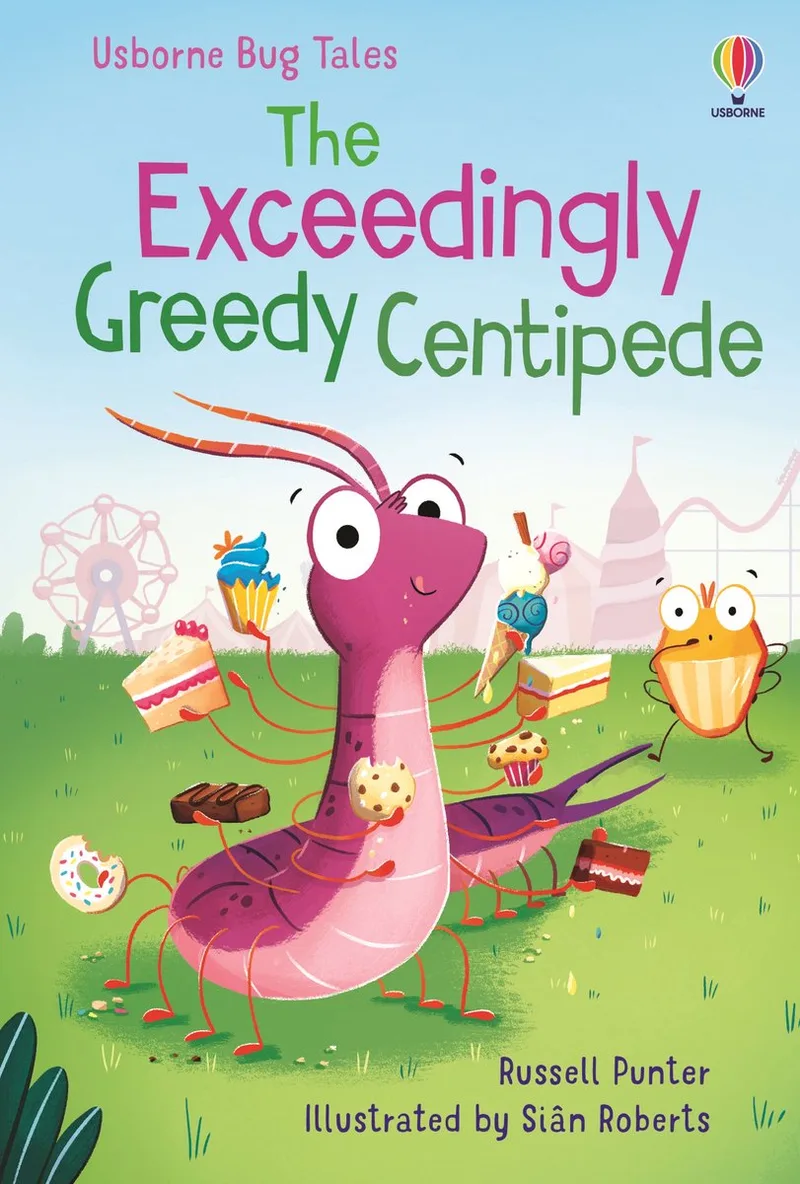 Bug Tales-The Exceedingly Greedy Centipede de Usborne – photo du livre