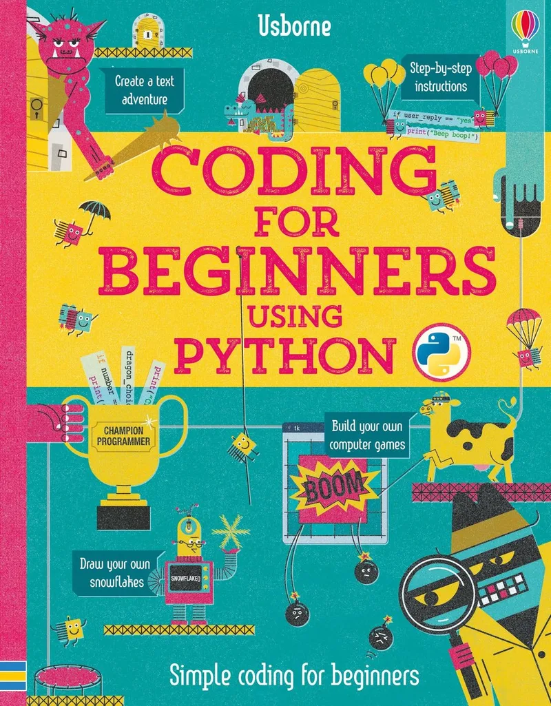 Coding for Beginners: Using Python von Usborne – Buchfoto