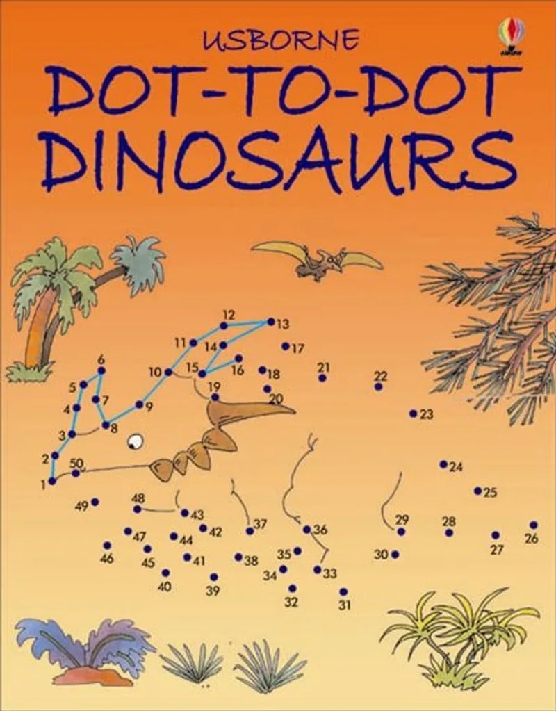 Dinosaurs Dot To Dot Book von Usborne – Buchfoto