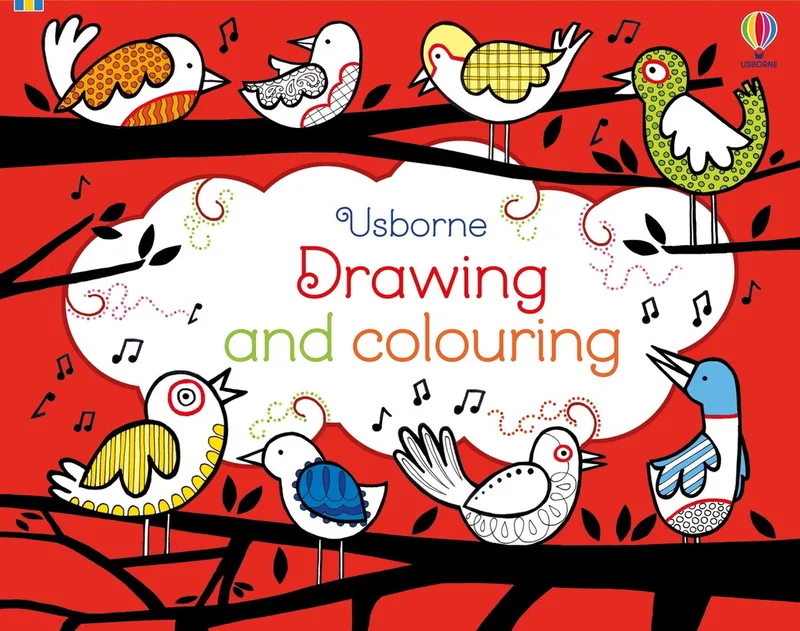 Drawing and Colouring Pad von Usborne – Buchfoto