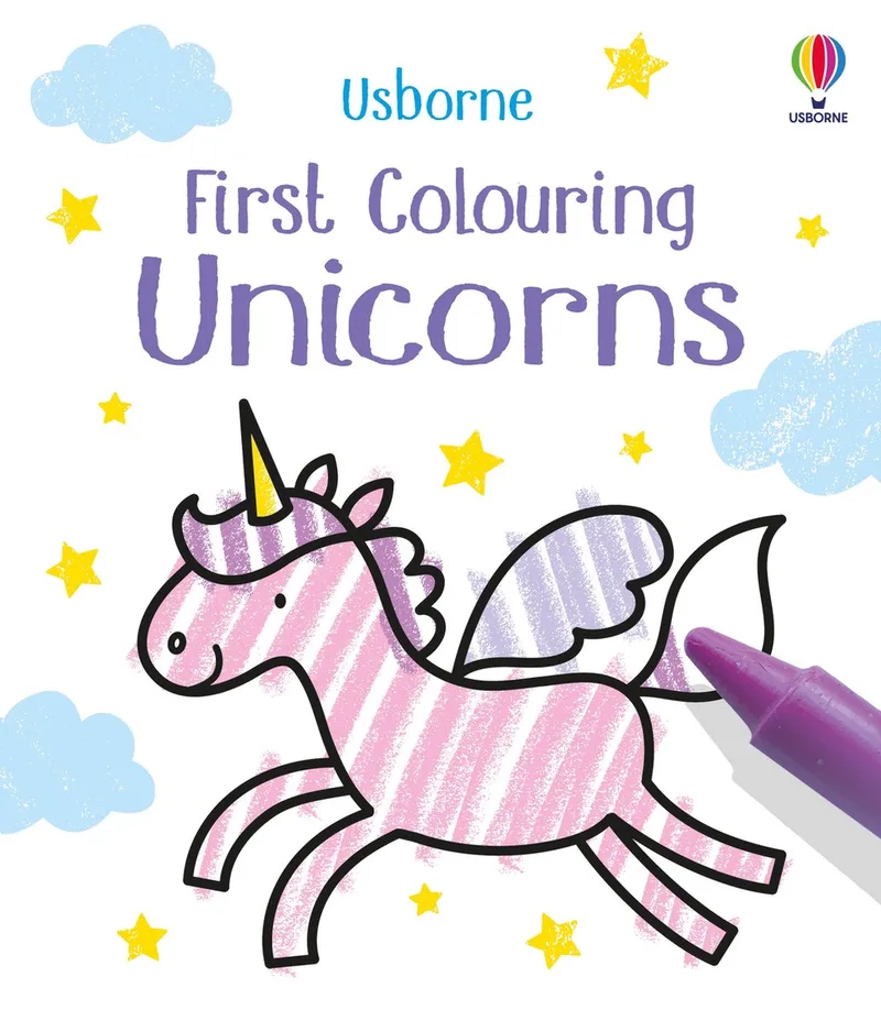 First Colouring- First Colouring Unicorns de Usborne – photo du livre